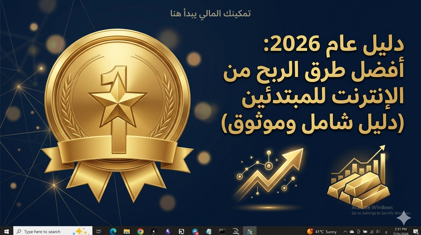 دليل عام 2026: أفضل طرق الربح من الإنترنت للمبتدئين (دليل شامل وموثوق)